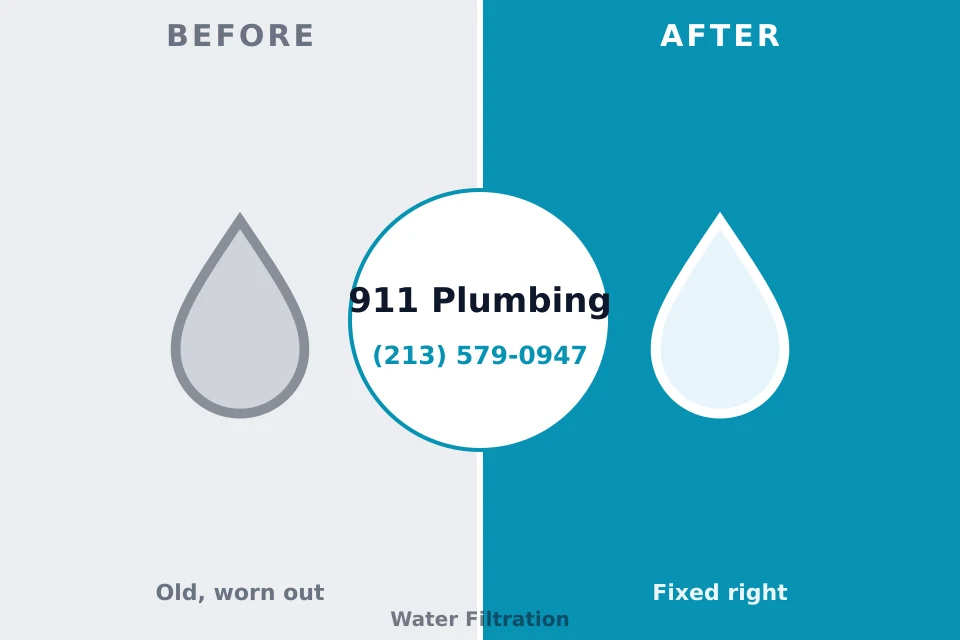 Before and after: plumbing repair Albuquerque, NM